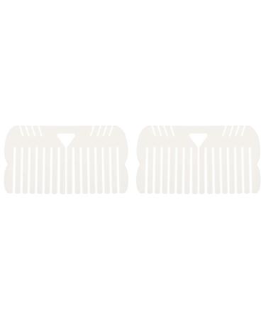 FAVOMOTO 2 pcs Home Garden Women Handmade Craft Fixing Tool Corsages Bows Designer Templates DIY Crafts Party Hair White Decoration Making Ladies Device Loom Maker Plastic Wreath Creating Whitex2pcs 0.3X7X12.5CMx2pcs