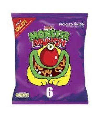 Walkers Monster Munch Pickled Onion 6Pk x 4 by Walkers