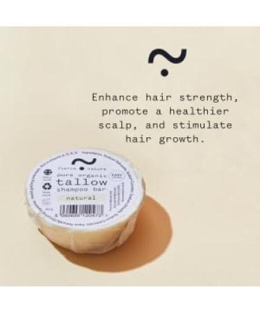 Fierce Nature Pure Organic Tallow Shampoo Bar (Unscented) 1 x 80g - Buy Online on GoSupps.com