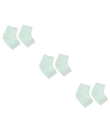 POPETPOP 3 Pairs Thick Socks moisturising Heel Sock Heel Socks Heel Sleeve moisturizing Anti- Cracking Ankle Socks moisturizing Heel Sleeve Silk Socks Miss Non-Slip Rear Foot Cover