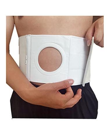 Realmedi Unisex Ostomy Abdominal Binder Opening 3.14 Ostomy Belt Hernia Colostomy Belt Colostomy Bag Support Stoma Support Wrap XL 45.28 49.21 inches XL 45.28 49.21 Inch XL: 45.28-49.21 Inch