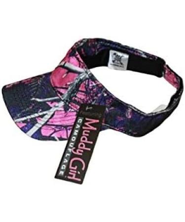 Muddy Girl Pink Camo Visor Cap - Women's Hat with Wicking Sweatband - Buy Online on GoSupps.com