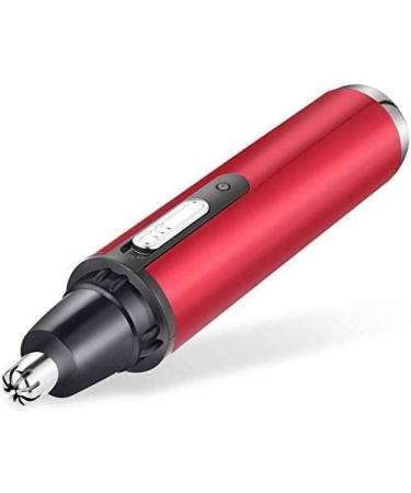 USB Rechargeable Ear & Nose Hair Trimmer | Waterproof Dual Edge Blades for Men & Women | Easy Carry & Clean Razor - Red - Buy Online on GoSupps.com