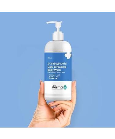 Der.ma Co 1% Salicylic Acid Exfoliating Body Wash - Prevent Body Acne & Cleanse Skin | 250ml - Buy Online on GoSupps.com