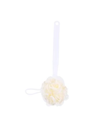 Healeved Body Scrubber Bath Back Brush Back Scrub Brush Bath Brush Massage Brush Scrubber White Body Bath Brush Body Bath Scrubber Shower Brush