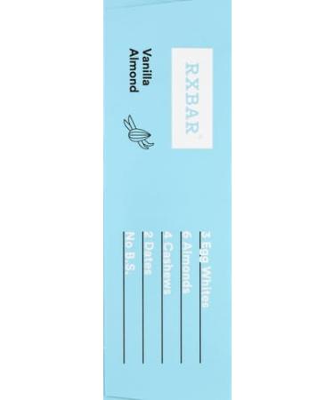 RXBAR Vanilla Almond Protein Bar 1.83oz (12 Pack) - High Protein Gluten Free Snack - Buy Online on GoSupps.com
