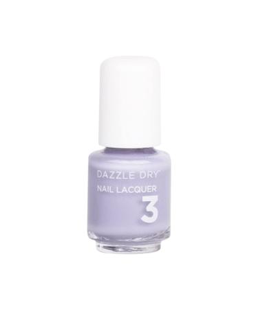 Dazzle Dry Nail Mini Lacquer (Step 3) - Faith - A cool  pastel lavender with gray undertones. Full coverage cream. (0.17 fl oz)