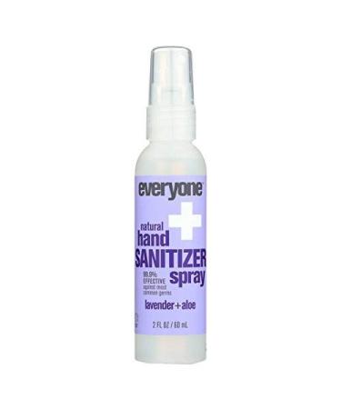 Everyone Lavender Aloe Hand Sanitizer Spray - Case of 6 (2 fl oz) | Best Germ Protection - Buy Online on GoSupps.com