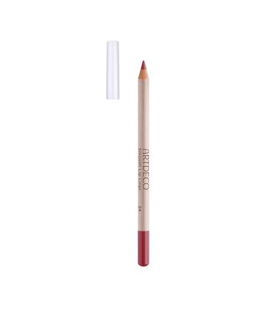 Artdeco Smooth Lip Liner - Sustainable contour pencil long -lasting nourishing and for sensitive skin - 1 x 1.4 g 24 - Clearly Rosewood 4 g (1 Pack)