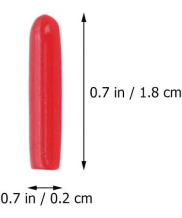 Beaupretty Stainless Steel Tweezer Covers - Anti-Slip Silicone Tips for Eyelash Tools - Red Protective Caps - Buy Online on GoSupps.com