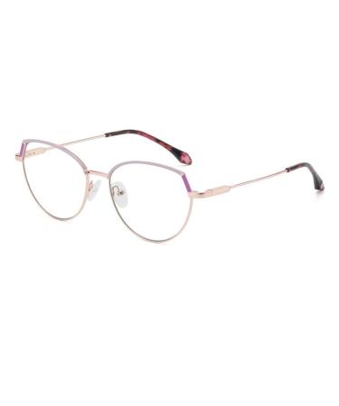 Comfort Eyeglasses Reading Glasses Anti Glare Computer Readers Blue Light Blocking Flat Light Mirror for Women/Men +0.00 Purple