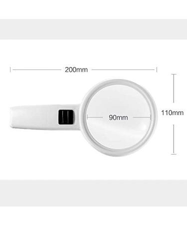 30 Times Hand-held Magnifying Glass HD with LED High-Powered Children's Old Reading Magnifying Mirror Good Times - Buy Online on GoSupps.com