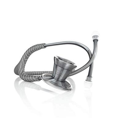 MDF Instruments Titan Metalika ProCardial Cardiology Stethoscope Limited Edition Mprints Lightweight Titanium Adult Dual Head Titan Tube Metalika Chestpiece-Headset MDF797TTNMT