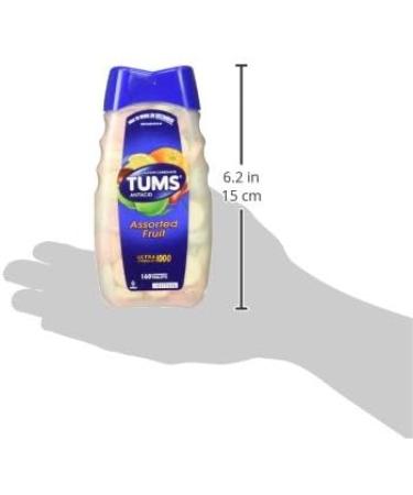 TUMS Ultra Strength Antacid Chewable Tablets - 160 Count | Assorted Fruit Heartburn Relief - Fast Shipping Worldwide - Buy Online on GoSupps.com