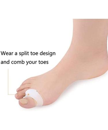 10 Pairs Wenjinghua Great Toe Orthosis Separator | Soft Comfortable Toe Care Cover - Size M Transparent - Buy Online on GoSupps.com