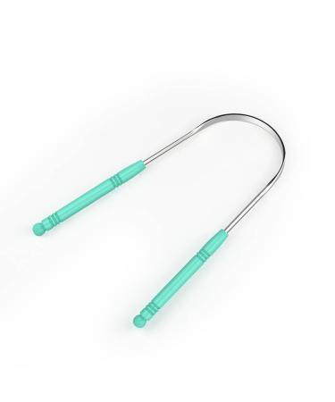 TraceD Tongue Scraper - Green & Pink Stainless | Premium Oral Hygiene Tool - Ship Internationally - Buy Online on GoSupps.com