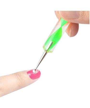Promotions 5 Pcs/Set 2 Way Dotting Pen Marbleizing Painting Tool Nail Art DIY Design Dot Set - Buy Online on GoSupps.com