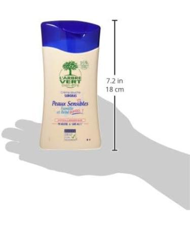 L'Arbre Vert L'Arbre Vert Wellness Shower Cream for Sensitive Skin Family and Baby Too! - pH Neutral and Hypoallergenic - 95% Natural Ingredients - 250ml - Buy Online on GoSupps.com