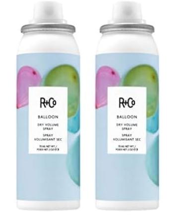 R+Co Balloon Dry Volume Hair Spray | Adds Instant Volume + Texture + Finish + Hold | Long-Lasting Ultra-Light | 2 Fl Oz (Pack of 2)