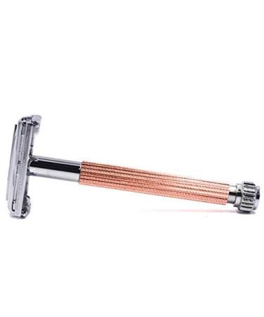 Parker 29L Red Gold Long Handle Butterfly Double-Cut Razor Planer for Men & Women | Includes 5 Premium Platinum DE Blades - International Shipping - Buy Online on GoSupps.com