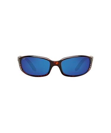Costa Del Mar Men's Brine Oval Sunglasses Tortoise/Grey Blue Mirrored Polarized-580p 59 Millimeters