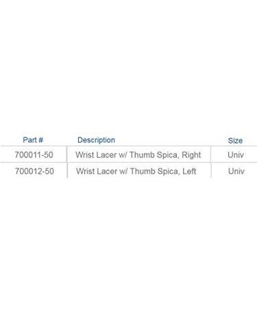 Buy United Ortho 700011-50 Right Wrist Lacer with Thumb Spica - Universal Size | International Shipping Available - Buy Online on GoSupps.com