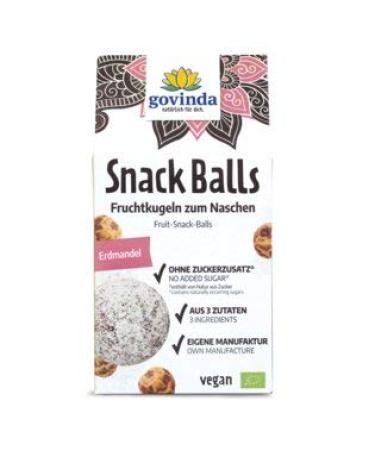 govinda GOVINDA Snack Balls - Earth Almond 100g