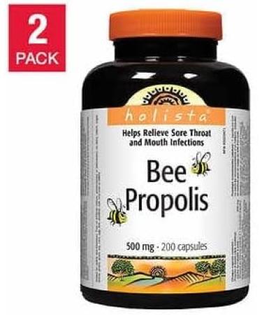 Holista Bee Propolis 500 mg 2 x 200 capsules - Buy Online on GoSupps.com
