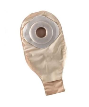 Convatec 22762 Activelife One-piece Drainable Pouch with Pre-cut Stomahesive Skin Barrier One Sided Comfort Panel Tape Collar and Tail Clip 2" Stoma Opening (Box of 10 Each)