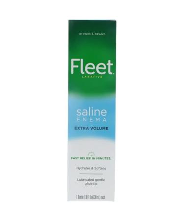 Fleet Enema Ready-to-Use Saline Laxative 4.5 Fluid Ounce (Pack of 6) Unflavored 4.5 Fl Oz (Pack of 6)