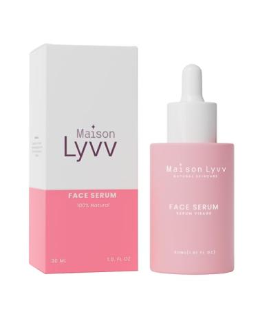 MAISON LYVV Hydrating Face Serum with Baobab Moringa Jojoba & Rosehip Oils Natural Moisturizing Facial Treatment for Even Radiant Complexion 1.01 fl oz