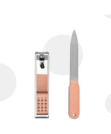 UNbit Nail Clipper Nail Cutter Set Nail Clipper Set Leather Bag Rose Gold Stainless Steel Nail Clipper Nail Cutting Nail Trimmer Toe - Buy Online on GoSupps.com