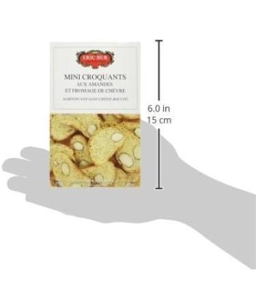 ERIC BUR Mini Croquants aux Amandes/Fromage de Ch vre 75 g - Lot de 5 - Buy Online on GoSupps.com