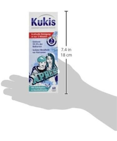 Kukis Nettoyeur pour appareils dentaires 60 tablettes de nettoyage - Buy Online on GoSupps.com