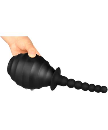 Superior Medical Silicone Beads Douche for Men & Women - Safe Enemas (Black) | Optimized for Comfort & Hygiene - Buy Online on GoSupps.com