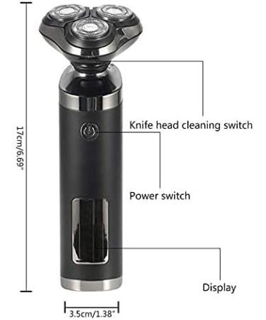 Electric Razor for Men - 3 in 1 Wet & Dry Bald Head Shaver | Cordless Rechargeable Grooming Kit with LED Display - Buy Online on GoSupps.com