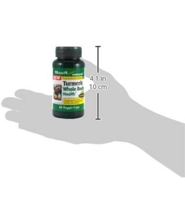 Mason Natural Turmeric Extract 60 Veggie Caps â€“ Standardized Supplement for Joint & Immune Health - Buy Online on GoSupps.com