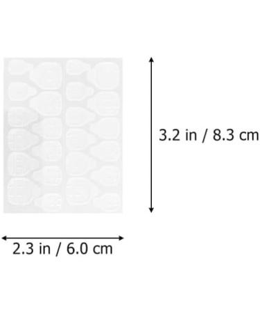FOMIYES 40 Sheets Nail Jelly Glue Nail Double-sided Glue Nail Tip Fixing Stickers Fake Nail Sticky Glue Nail Glue Stickers Nail Art Supplies Nails Silica Gel Invisible Adhesive - Buy Online on GoSupps.com