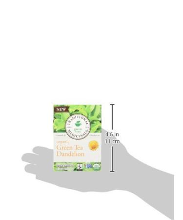 Organic Dandelion Green Tea - Liver Support Herbal Tea (16 Bags) | Traditional Medicinals - Buy Online on GoSupps.com