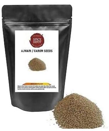 Spice Depot Whole Carom Seeds | Ajwain Seeds Whole Ajmo Premium Quality Free P&P U.K (100 Gram) - Buy Online on GoSupps.com