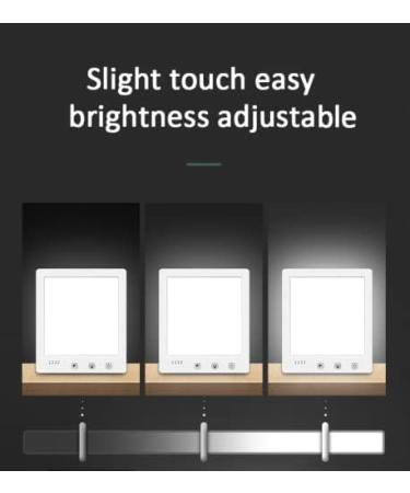 LED Light Therapy Lamp - Adjustable Brightness Portable UV Free Colour Temperature Touch Brightness Control Timer (Wood Grain) - Buy Online on GoSupps.com