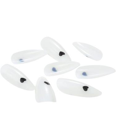 Valentine's Day False Nails Pink Heart Press on Nails Almond Stick on Nails French Short Fake Nails 24pcs for Women and Girls (Color : White Size : 26 Piece Set) - Buy Online on GoSupps.com