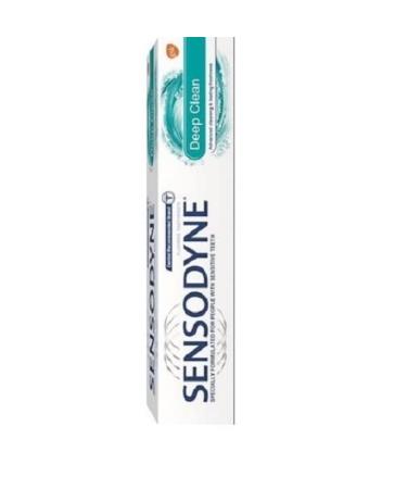 SENSODYNE Toothpaste with Fluoride - Deep Clean - Pack of 6 (6 x 75ml)