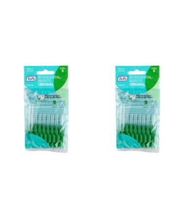 TePe Interdental Brushes Original green 0.8 mm 8 pieces (pack of 2)