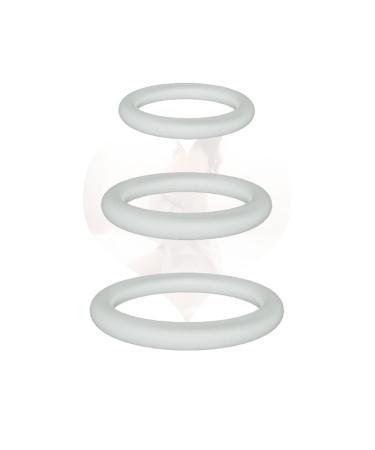 Fitness for at home 3-part well made made of silicone against stress night illuminating for liberating flexibility white soft massage of the muscles very flexible