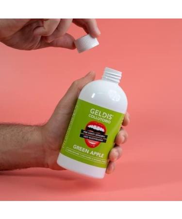 Money's Mouth Rinsing Antibacterial Mouthwash Concentrate for Sensitive Teeth - Alcohol-Free Vegan Fluoride Effect Green Apple Flavor - 500 ml - Buy Online on GoSupps.com