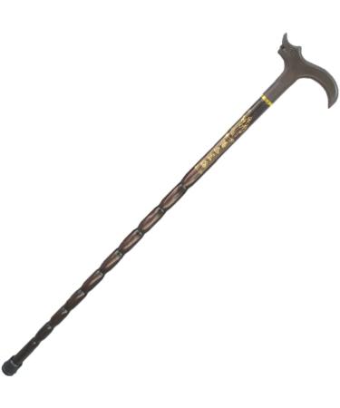 Wooden Cane Solid Walking Stick Wooden Cane Seniors Solid Wood Crutches Walking Walkers Walking Sticks Lightweight Walking Sticks Brown for Elderly Seniors (Color : Brown)