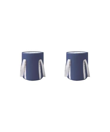 Lot de 2 seaux de bain de bain pour p dicure spa lavage de voiture bleu Lot de 2 Bleu
