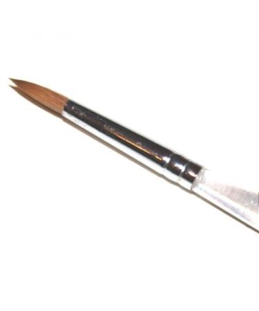 N&BF Profi Gel brush round shape size 6 |Nagel Studio brush red marten hair |NailArt brush for nail design |Kolinsky Brush Acryl & Gel Modelagen |Premium real hair brush