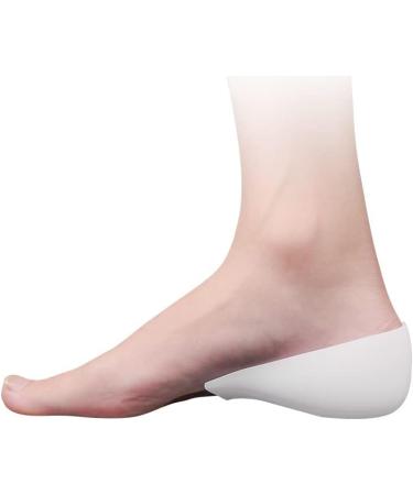  Heel Liner Silicone Shock Absorption Shoe Lift Protectors for Men - Comfort Walk for Plantar Fasciitis & Pain Relief (3.5CM) - White - Buy Online on GoSupps.com
